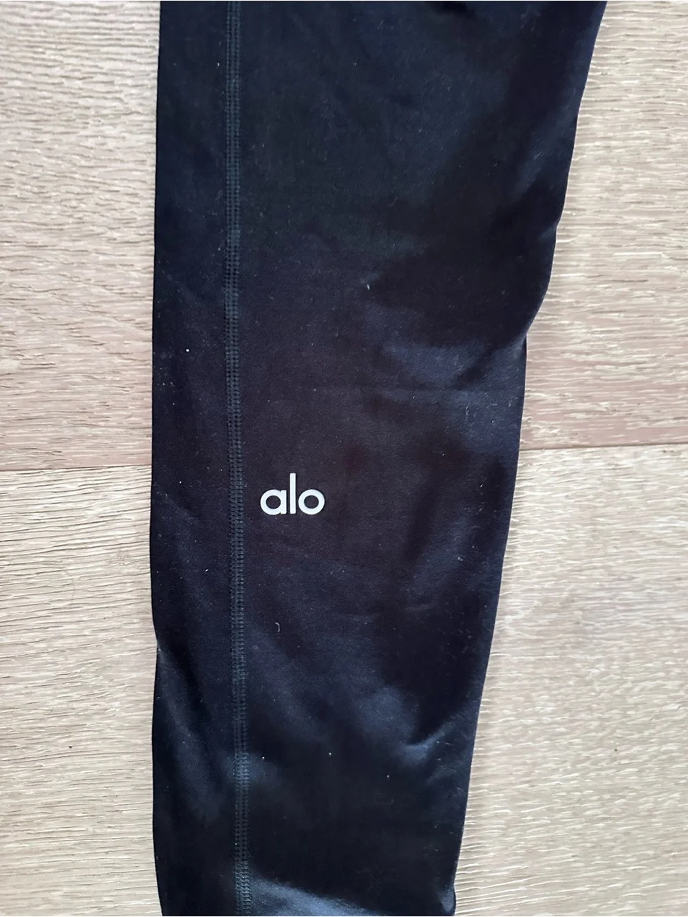 ALO Yoga Black Ribbed High-Waist Leggings